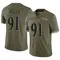 Xavier Kelly Men's Limited Olive Baltimore Ravens 2022 Salute To Service Jersey