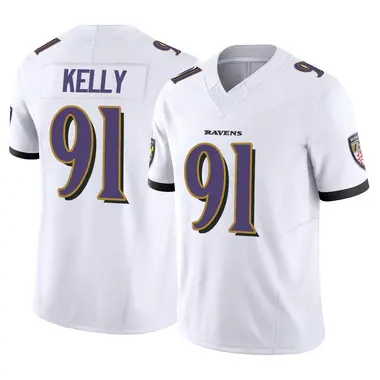 Xavier Kelly Men's Limited White Baltimore Ravens Vapor F.U.S.E. Jersey