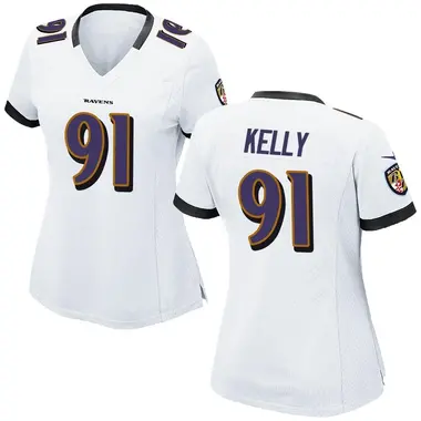 Xavier Kelly Women's Game White Baltimore Ravens Jersey
