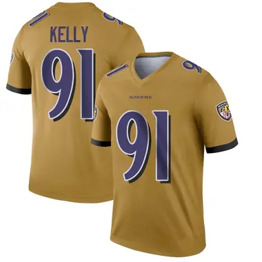 Xavier Kelly Youth Legend Gold Baltimore Ravens Inverted Jersey