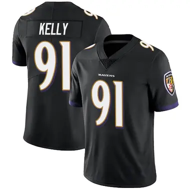 Xavier Kelly Youth Limited Black Baltimore Ravens Alternate Vapor Untouchable Jersey