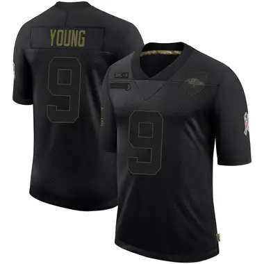 Zion Young Men's Limited Black Baltimore Ravens 2020 Salute To Service Jersey