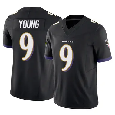 Zion Young Men's Limited Black Baltimore Ravens Vapor F.U.S.E. Jersey