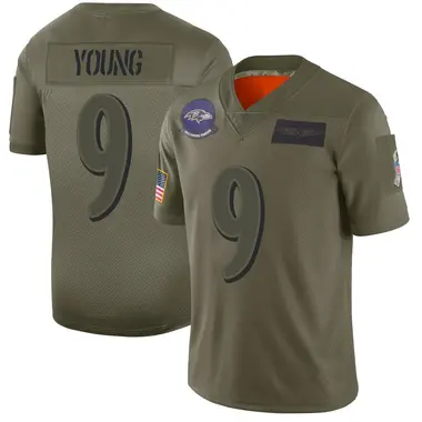 Zion Young Men's Limited Camo Baltimore Ravens 2019 Salute to Service Jersey