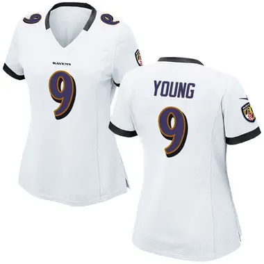Zion Young Women's Game White Baltimore Ravens Jersey