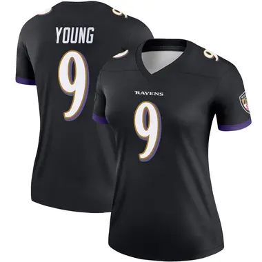 Zion Young Women's Legend Black Baltimore Ravens Jersey