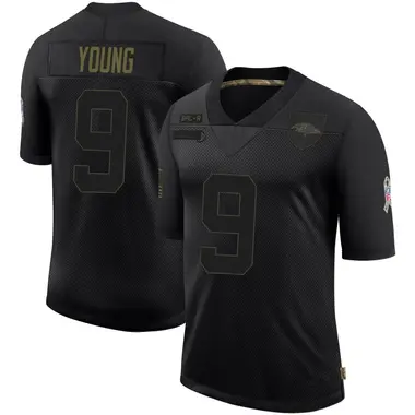 Zion Young Youth Limited Black Baltimore Ravens 2020 Salute To Service Jersey