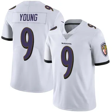 Zion Young Youth Limited White Baltimore Ravens Vapor Untouchable Jersey